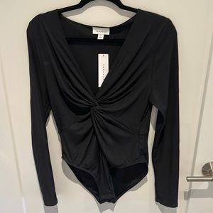 Top shop black bodysuit NWT